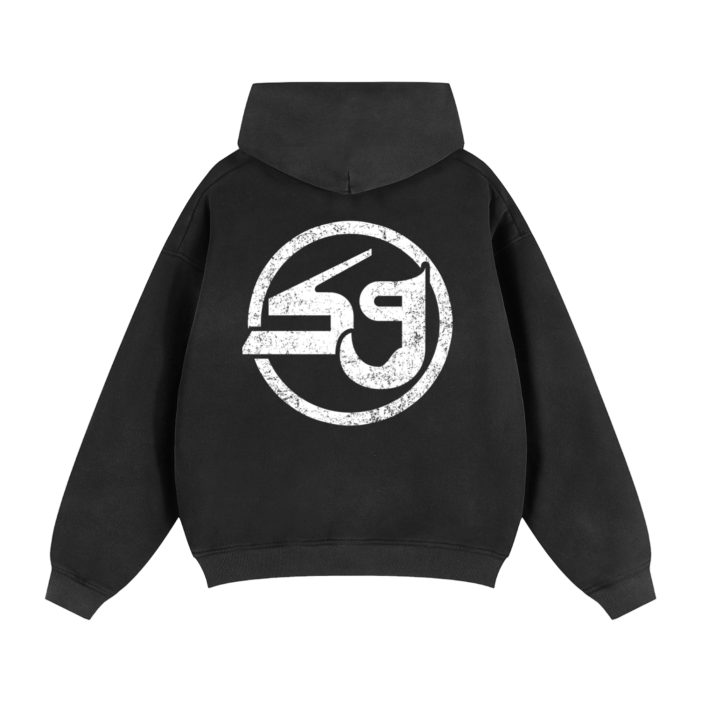 Sunfade Two-way Zipper Boxy Fleece Hoodie