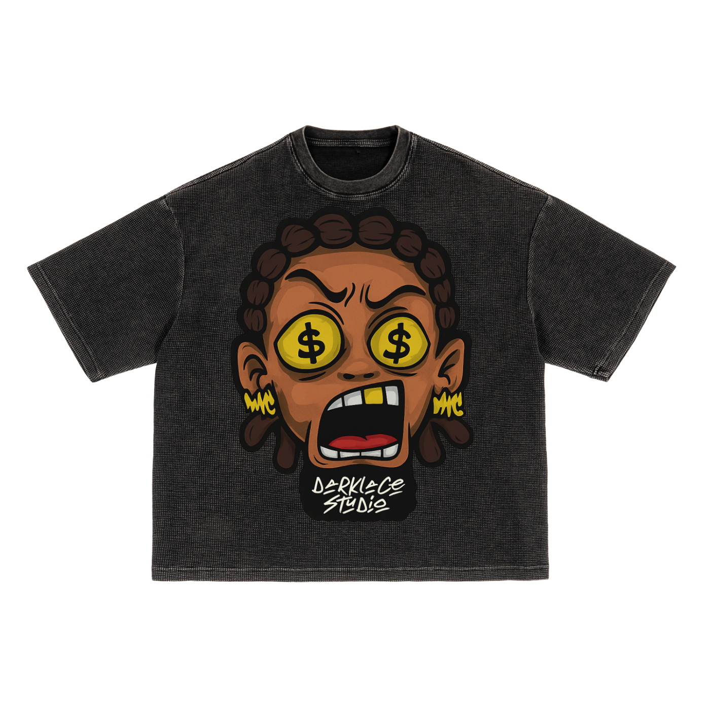 Textured Waffle Washed Boxy T-Shirt