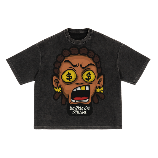 Textured Waffle Washed Boxy T-Shirt