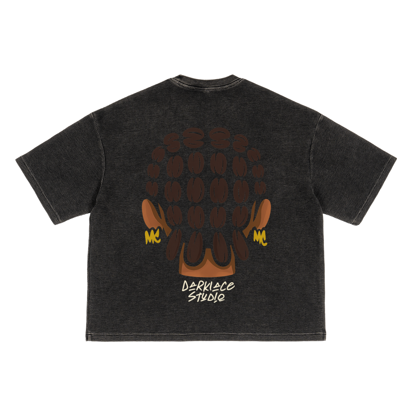 Textured Waffle Washed Boxy T-Shirt