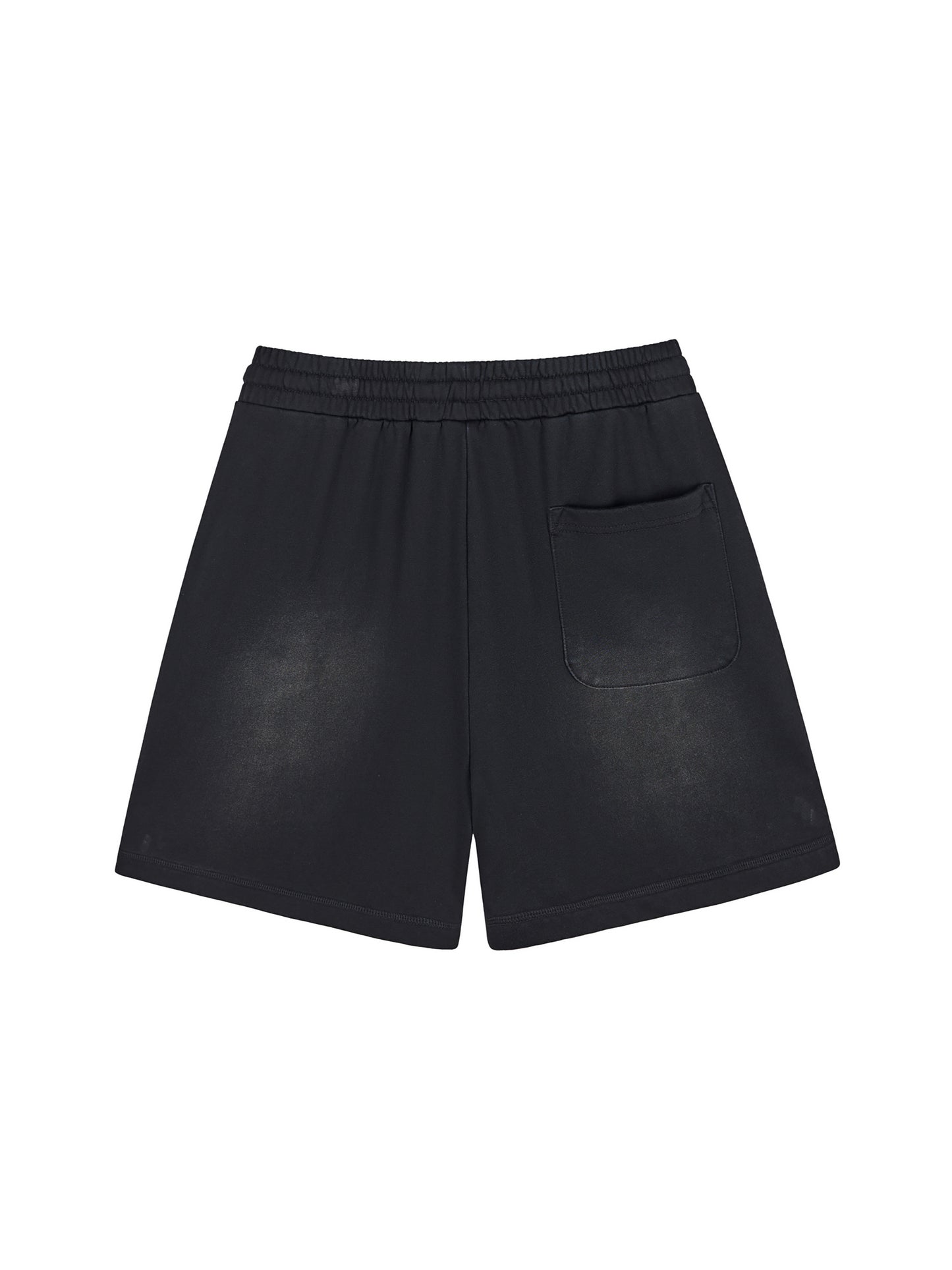 Sun Fade Raw Edge Cotton Shorts
